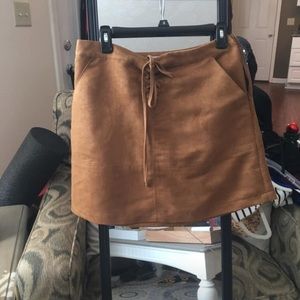 LC suede Mini Skirt